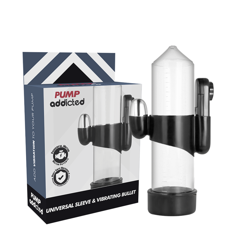 Pump Addicted - Penispumpe mit vibrierendem Bullet