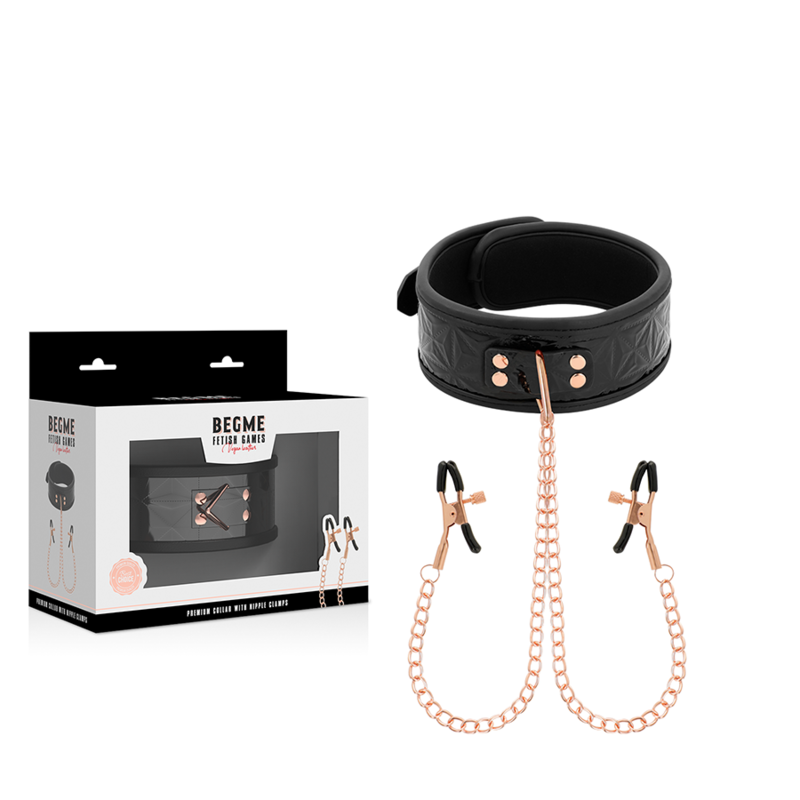 Begme - Nippelklemmen-Set mit Halsband - intensiver Reizkontakt