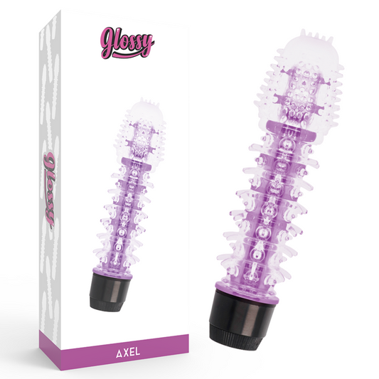 GLOSSY - Jelly Vibrator mit Noppenstruktur