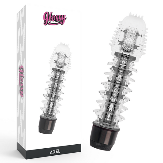 GLOSSY - Jelly Vibrator mit Noppenstruktur