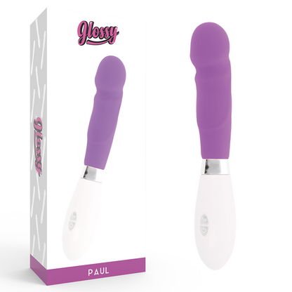 GLOSSY - Silikonvibrator mit abgerundeter Spitze