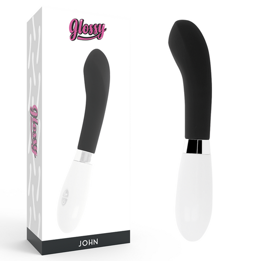 GLOSSY - Silikonvibrator mit geschwungener Form