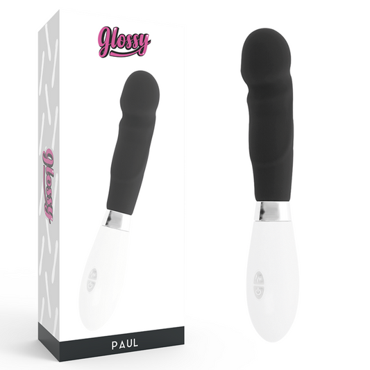 GLOSSY - Silikonvibrator mit abgerundeter Spitze