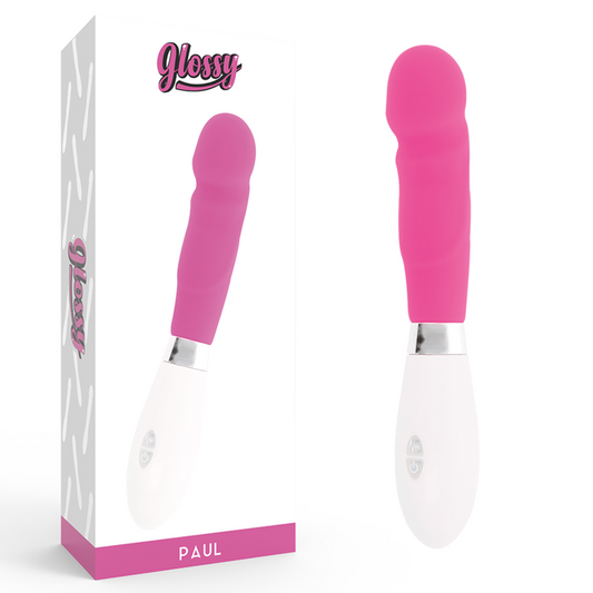 GLOSSY - Silikonvibrator mit abgerundeter Spitze