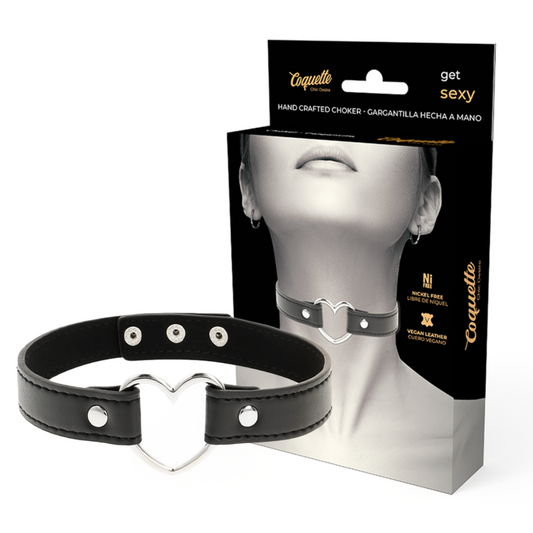 Coquette - Fetischhalsband - Veganes Leder Accessoire