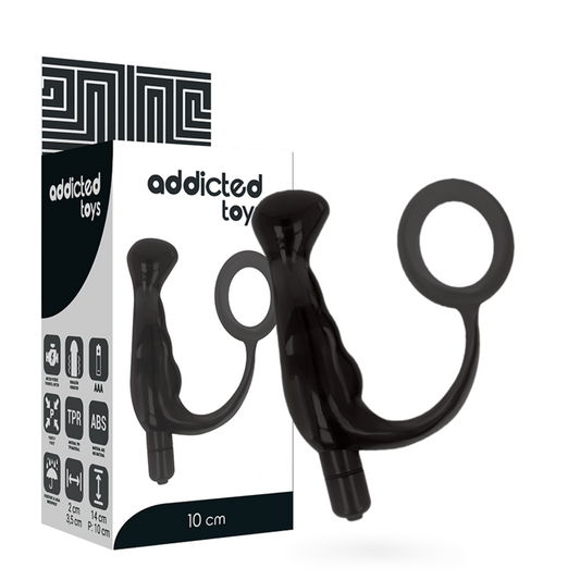 Addicted Toys - Prostata-Vibrator mit Penisring