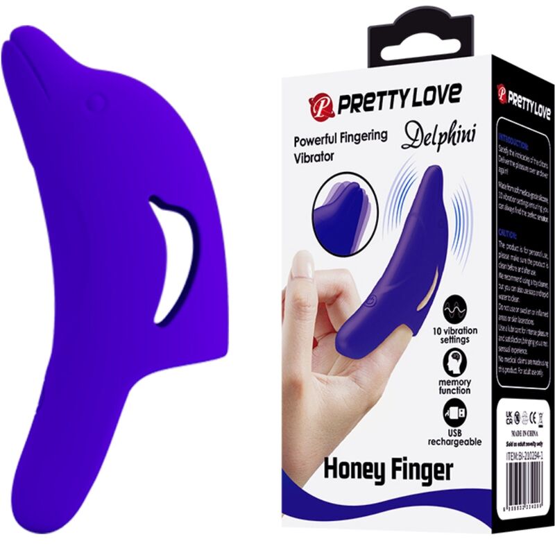 Pretty Love - Dolphin Fingervibrator - Mini-Stimulator