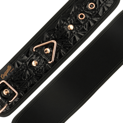 Coquette - Handschellen der Black Edition mit Neoprenfutter