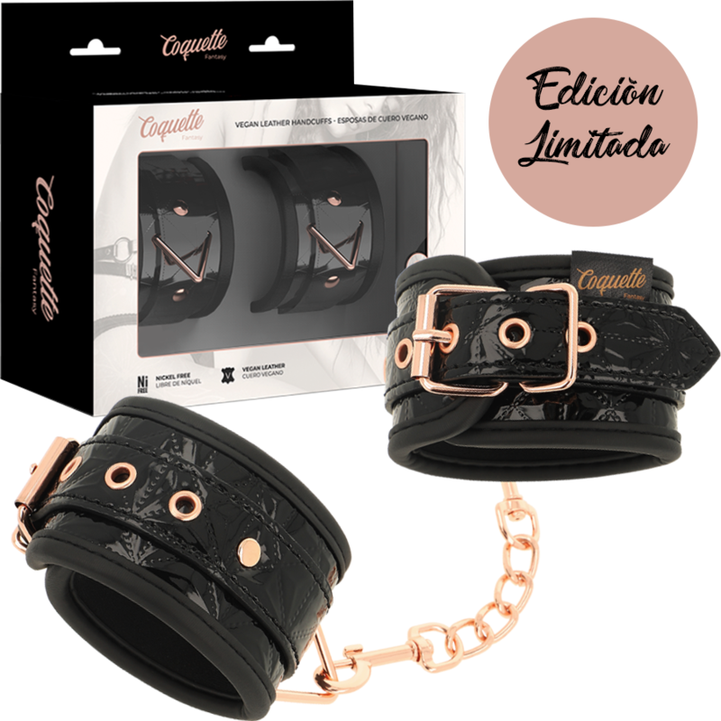 Coquette - Handschellen der Black Edition mit Neoprenfutter