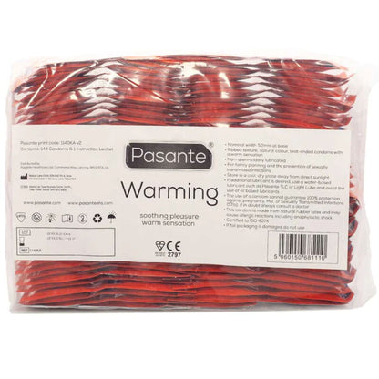 Pasante - Calor - Strukturkondome mit Wärmeeffekt