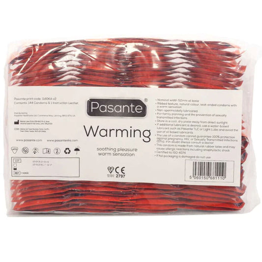Pasante - Calor - Strukturkondome mit Wärmeeffekt