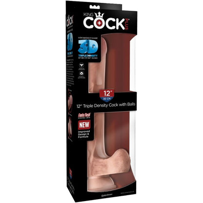 King Cock - Gefühlsechter Naturdildo mit Hoden