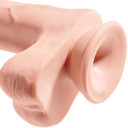 King Cock - Gefühlsechter Naturdildo mit Hoden