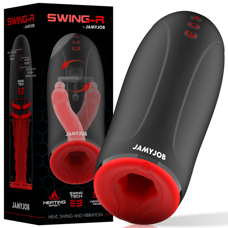 Jamyjob - Swing-r - Vibrations-Masturbator mit Heizfunktion