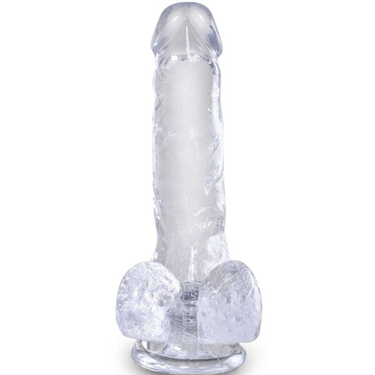 King Cock - Clear - Realistischer Penis mit Eiern