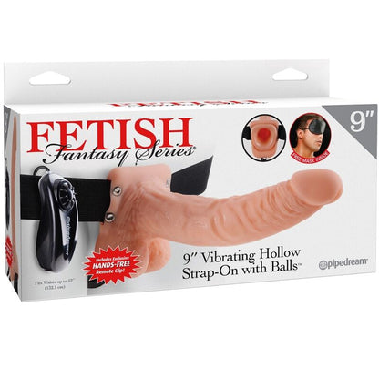Fetish Fantasy - Vibrierender Hollow Strap-on mit Hoden