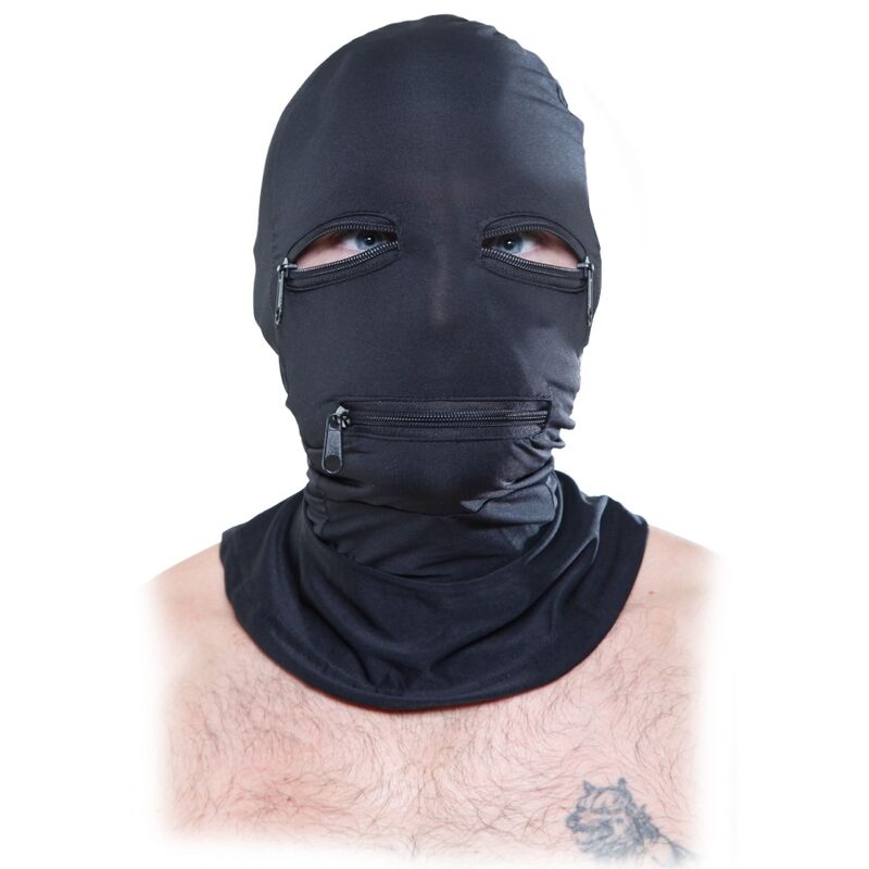 Fetish Fantasy - FFS Zipper Face Hood Black