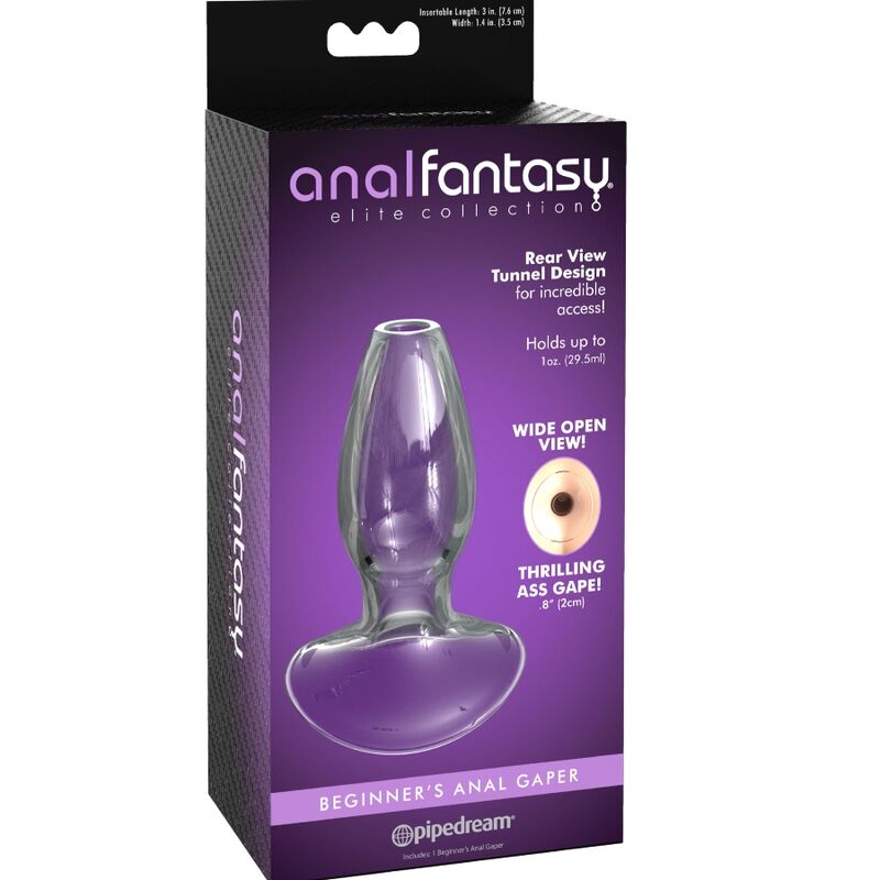 Anal Fantasy - Hohler Analplug -  Glas-Tunnel für Einlaufspiele