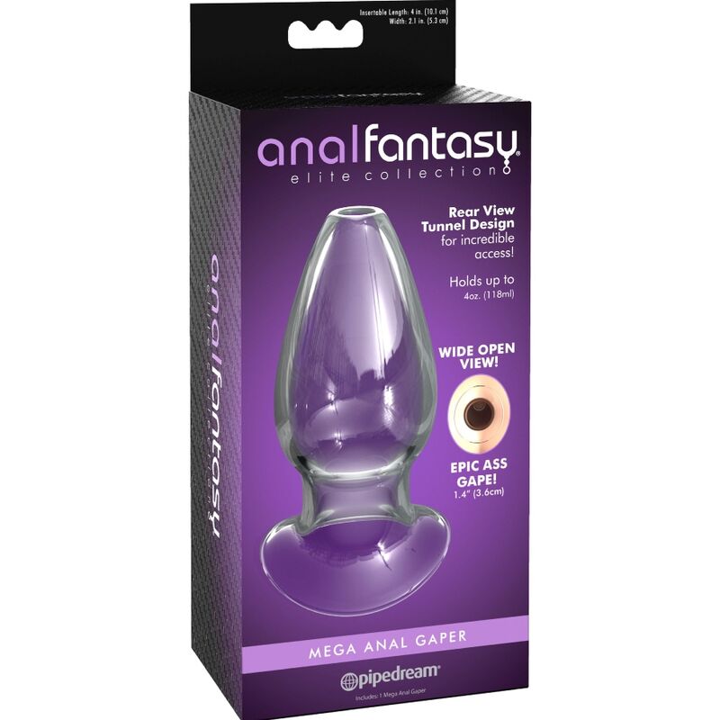 Anal Fantasy - Hohler Analplug -  Glas-Tunnel für Einlaufspiele