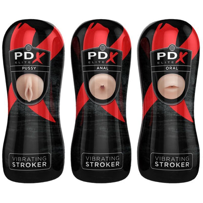 PDX - Vibrating Stroker Set - Masturbator