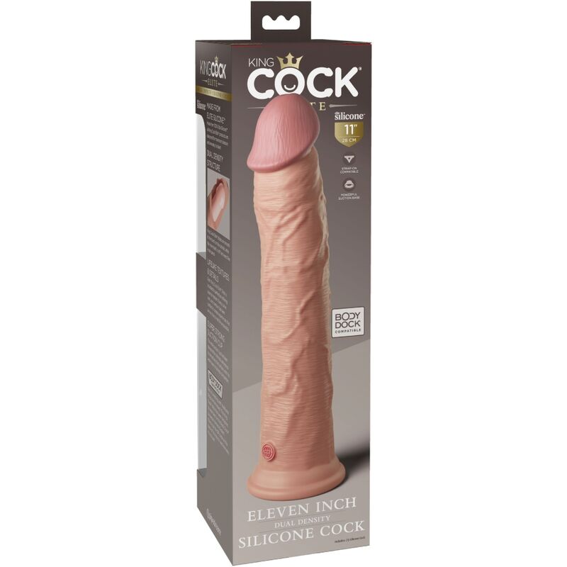 King Cock - Eleven Inch - Realistischer Silikondildo