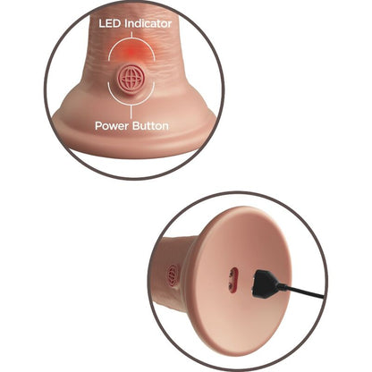 King Cock - Elite - Realistischer Dildo mit Vibration und Silikon