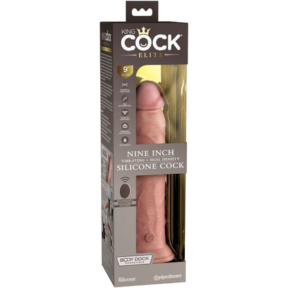 King Cock - Nine Inch - Realistischer Silikon-Dildo mit Vibration