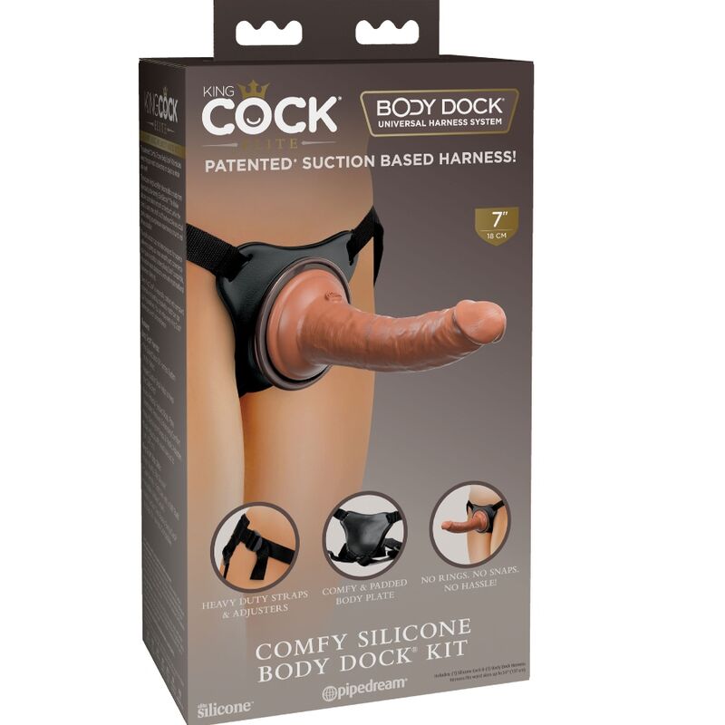 King Cock - Elite - Verstellbarer Gurt mit Dildo