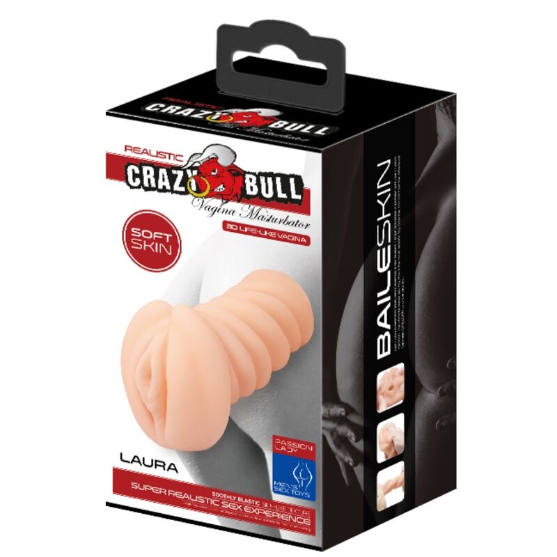 Crazy Bull - Mini-Masturbator mit geripptem Stimulationskanal