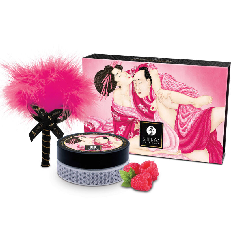 Shunga Erotic Art - Essbares Massagepulver Himbeere