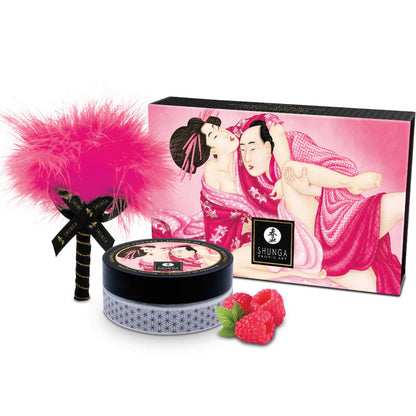 Shunga Erotic Art - Essbares Massagepulver Himbeere