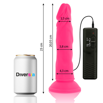 Diversia - Vibro Dildo mit Saugnapf und Fernbedienung