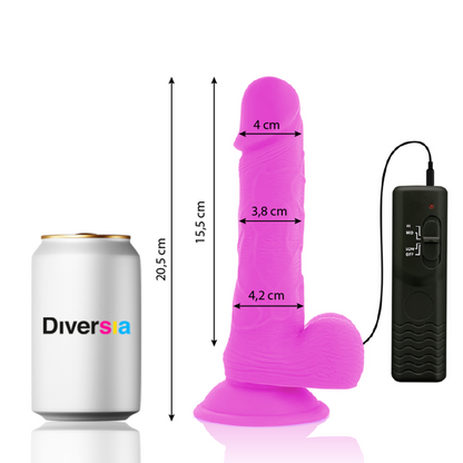 Diversia - Vibro Dildo mit Saugnapf und Fernbedienung