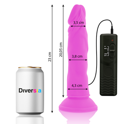 Diversia - Vibro Dildo mit Saugnapf und Fernbedienung