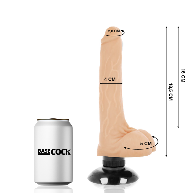Basecock - Vibrationsdildo - Realistischer Vibrator mit Flexschaft