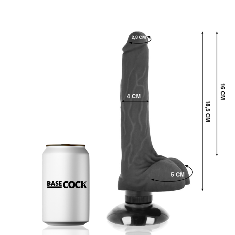 Basecock - Vibrationsdildo - Realistischer Vibrator mit Flexschaft