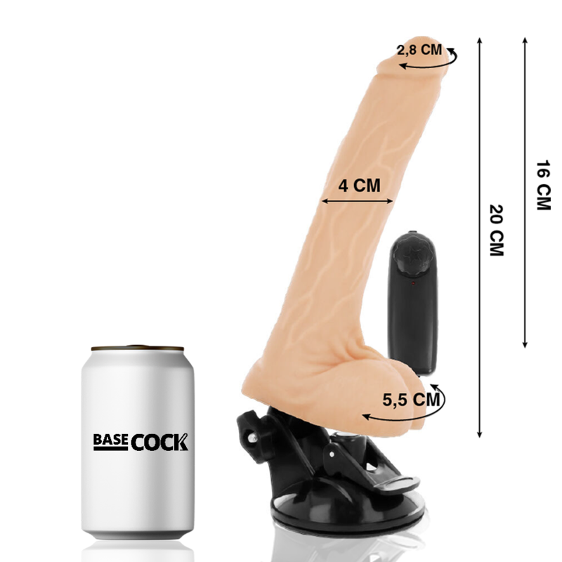 Basecock - Vibrationsdildo - Realistischer Vibrator mit Fernbedienung