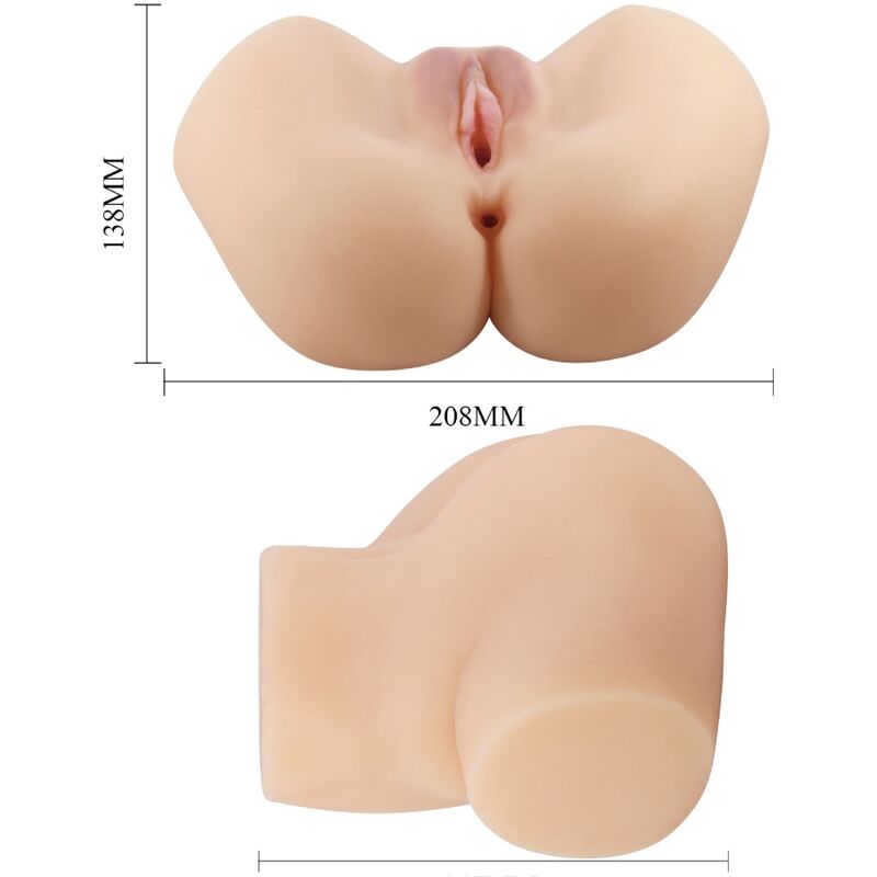 Crazy Bull - Realistischer Vagina- und Anus-vibrator Hailey