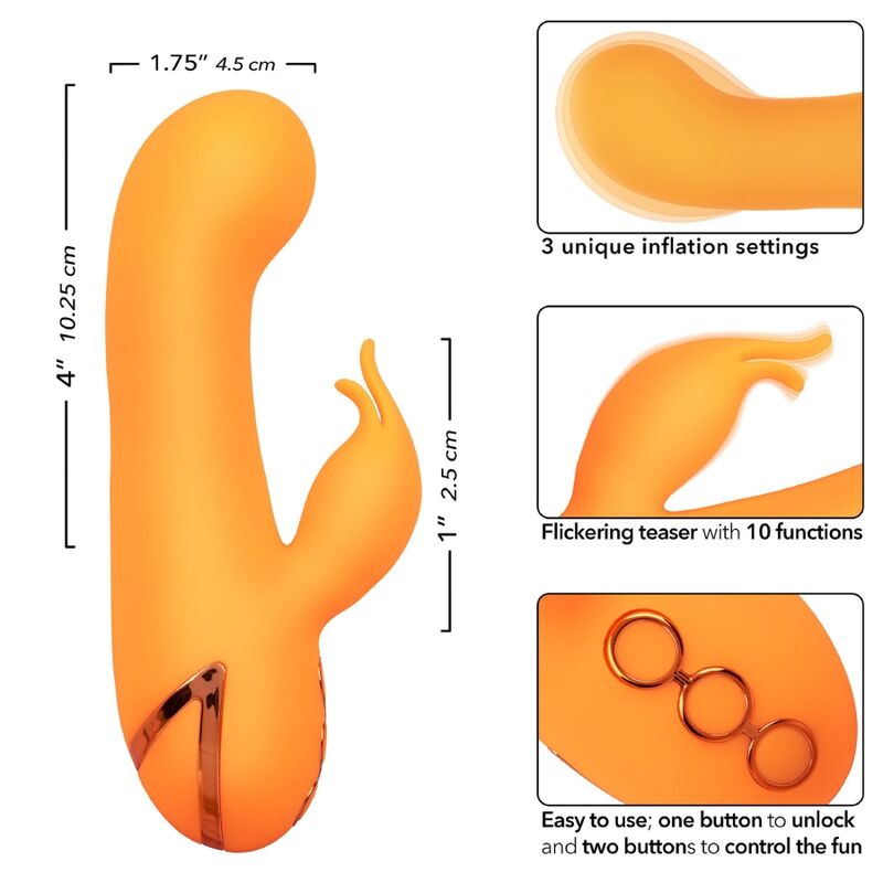 Calexotics - Doppelstimulator mit Aufpumpfunktion