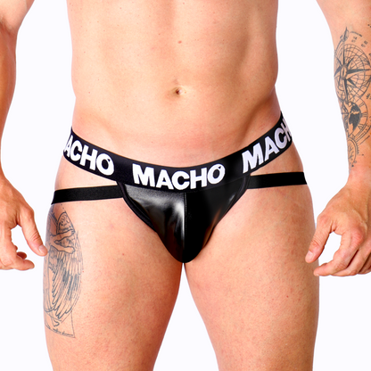 MacHo Underwear - Mx25nc Jock Schwarzes Leder