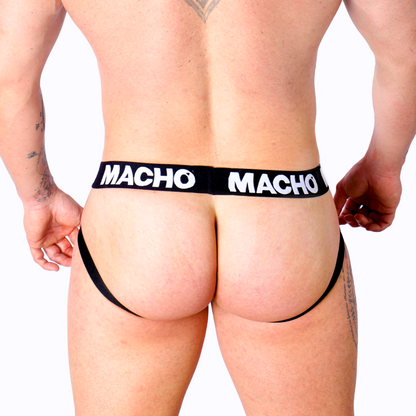 MacHo Underwear - Mx25nc Jock Schwarzes Leder