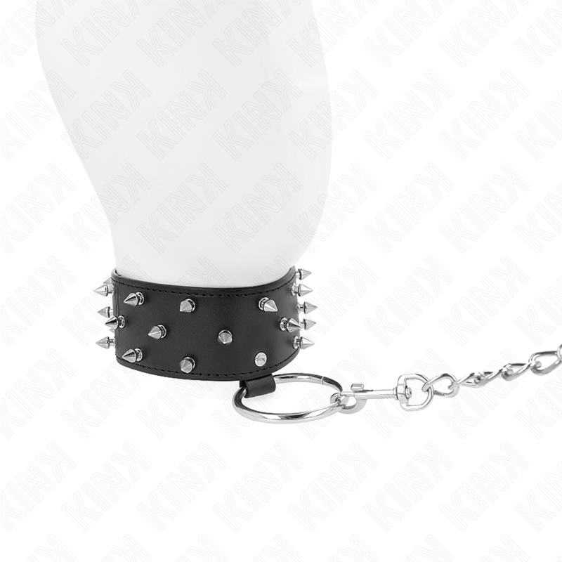 Kink - Halsband mit Leine und Nieten