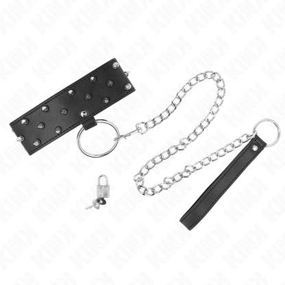 Kink - Halsband mit Leine und Nieten