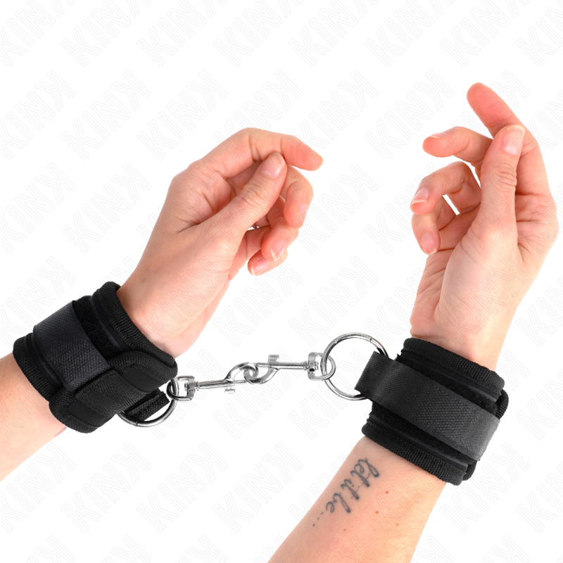 Kink - Handgelenkfesseln Schwarz Verstellbar 18-35 Cm X