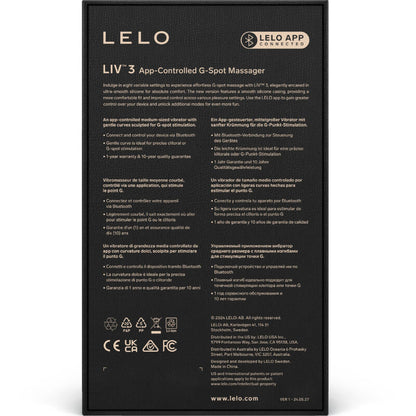 Lelo - Liv 3 - G-spot-Stimulator