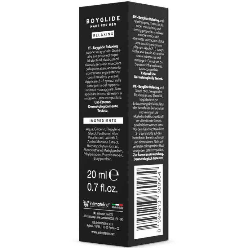 Intimateline - Boyglide Anal - Entspannendes Analspray