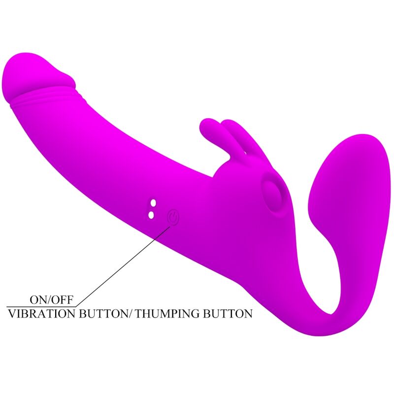 Pretty Love - Strapless Strap-On - Doppelvibrator