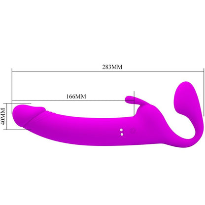 Pretty Love - Strapless Strap-On - Doppelvibrator