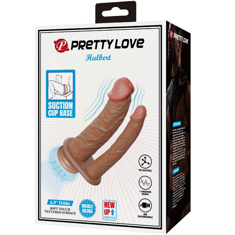 Pretty Love - Hulbert - Doppelter Dildo mit Vibration