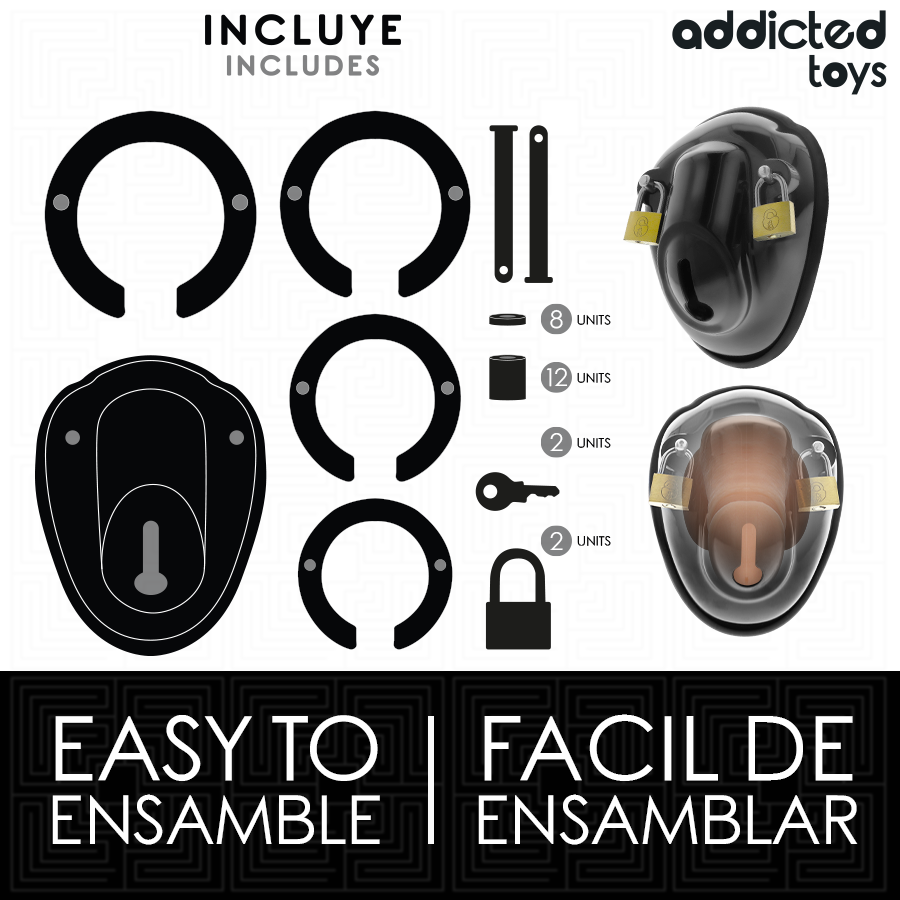 Addicted Toys - Schlüsselloser Peniskäfig BDSM